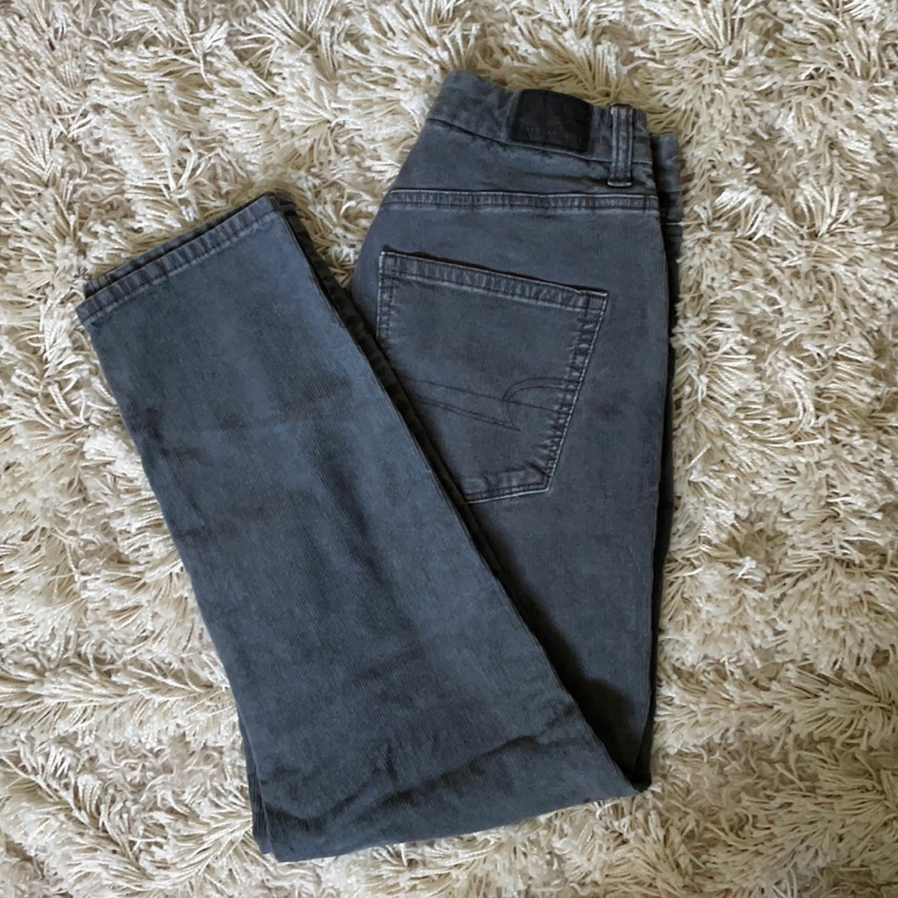 AEO Corduroy Curvy Mom Jean